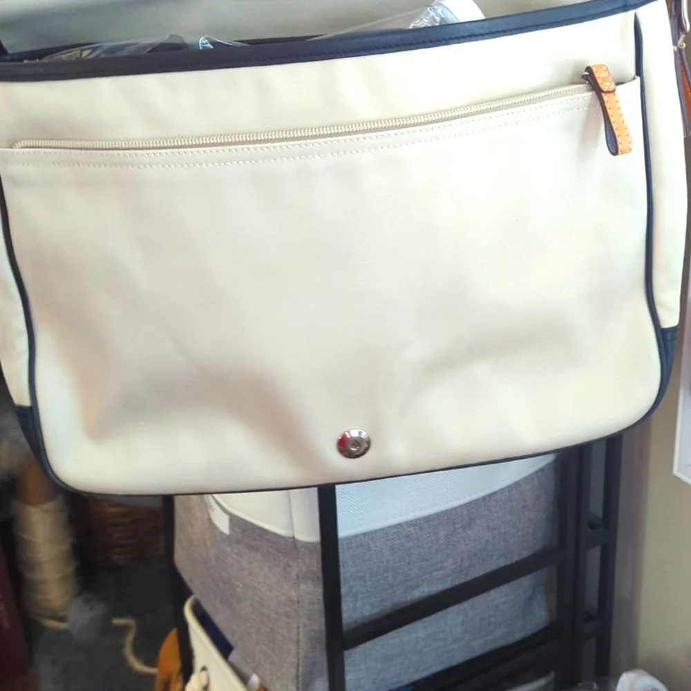 VGUC Vintage Rare Coach canvas and leather messenger khaki 5149 - Picture 9 of 16